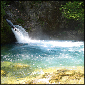 waterfall thethi albania